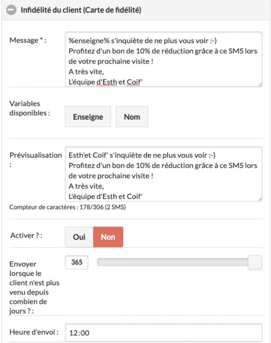 Cover image Rappel infidélités